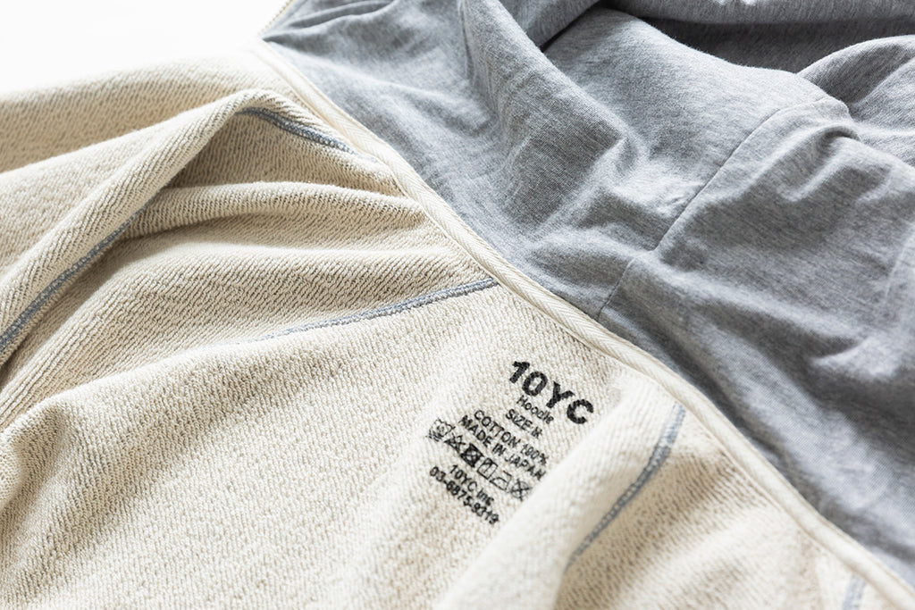 「10YCを大解剖!」商品のこだわりポイント、見せちゃいます 〜スウェット・フーディー〜肌に触れる生地の感動を、日常に〜