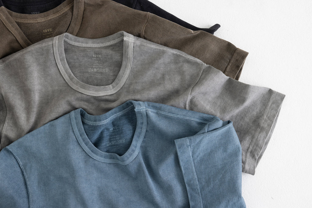 【2/17発売開始】ムラ染めクルーネックTシャツ発売のお知らせ