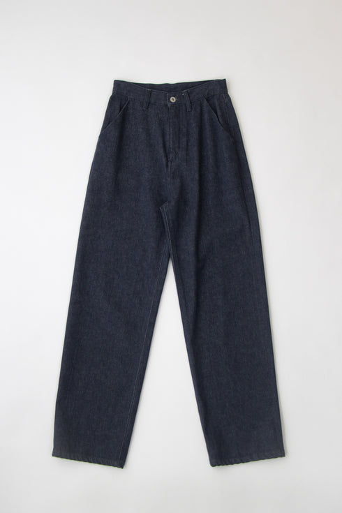 【ARATAME-1130】Navy / ストレートデニムパンツ / ウィメンズ Sサイズ