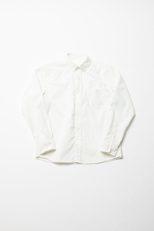 【ARATAME-1417】White / ライトウェイトボタンダウンシャツ Mサイズ【返品/交換不可】