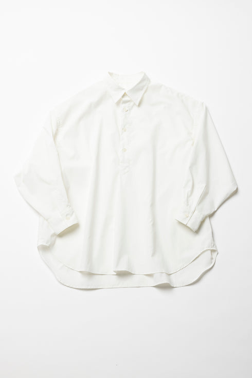 【ARATAME-1314】White / ライトウェイトグランパシャツ Mサイズ【返品/交換不可】