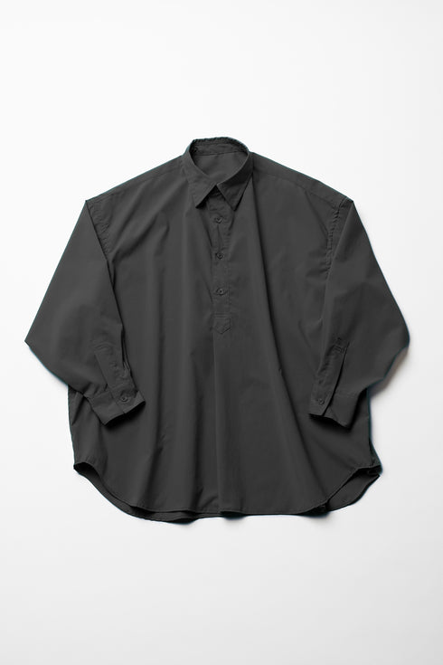 【ARATAME-1311】Gray / ライトウェイトグランパシャツ Sサイズ【返品/交換不可】