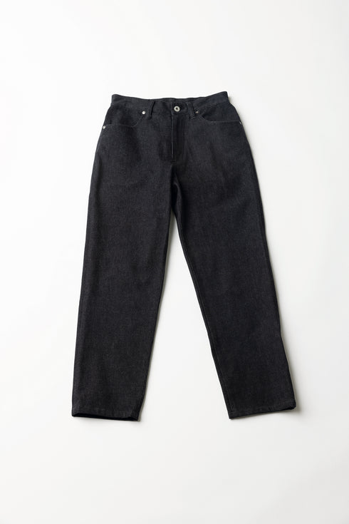 【ARATAME-1135】Black / テーパードデニムパンツ / ウィメンズ Mサイズ【返品/交換不可】