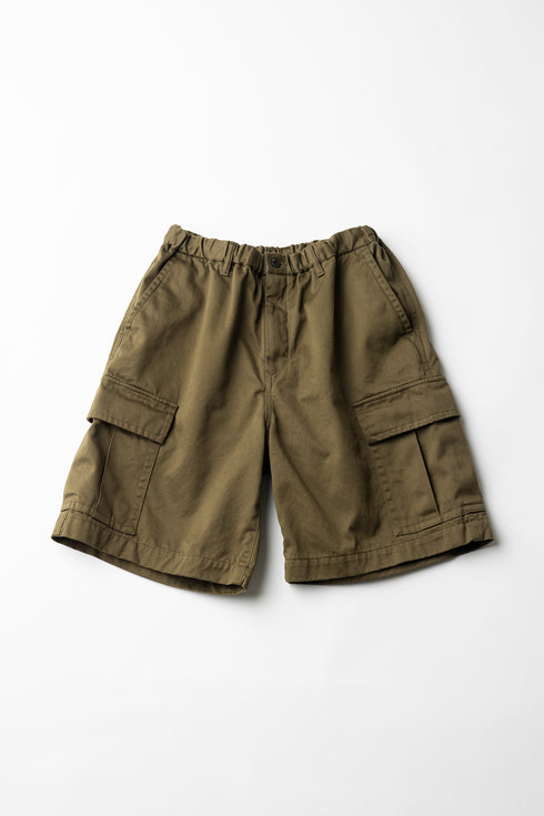 【ARATAME-1245】Olive / コットンカーゴショーツ Lサイズ【返品/交換不可】