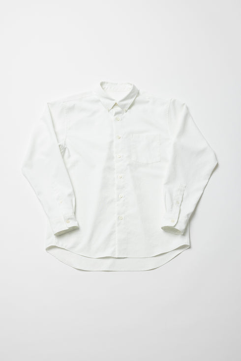 【ARATAME-1318】White / ビッグボタンダウンシャツ Lサイズ【返品/交換不可】