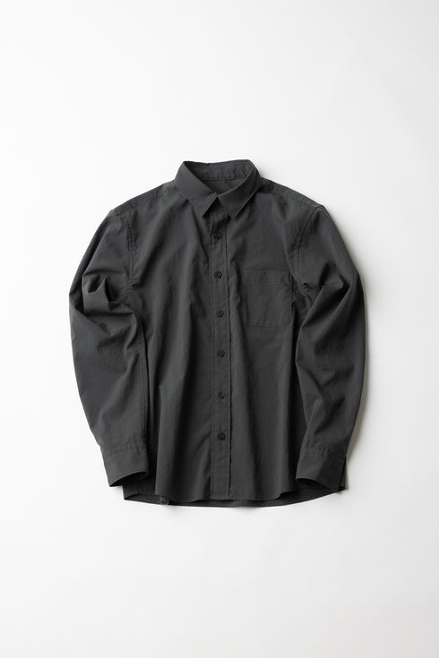 【ARATAME-1415】Gray / ライトウェイトレギュラーカラーシャツ Lサイズ【返品/交換不可】