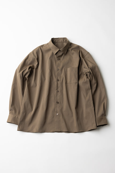 【ARATAME-1328】Brown / アーバンボックスシャツ Mサイズ【返品/交換不可】