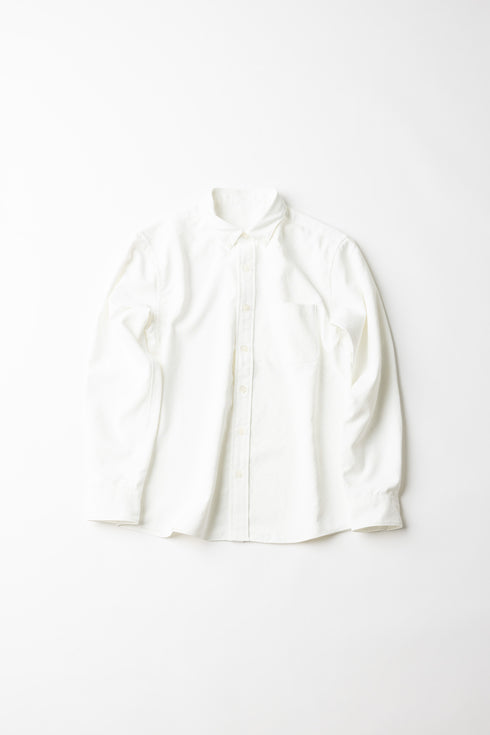 【ARATAME-1319】White / ボタンダウンシャツ Mサイズ【返品/交換不可】