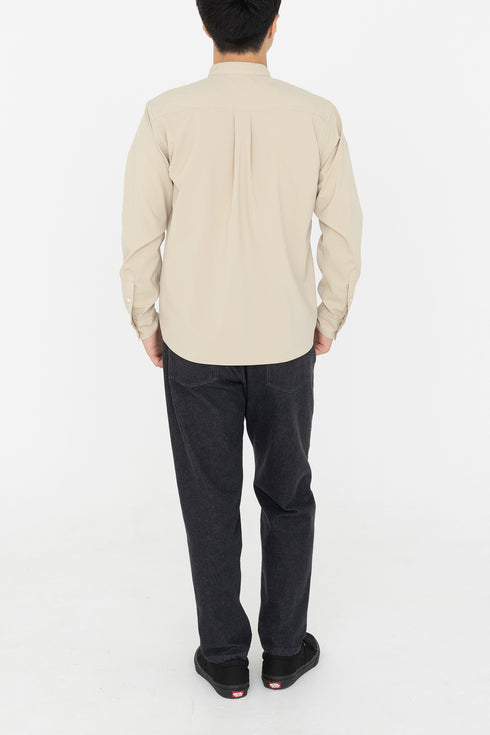 ライトウェイトバンドカラーシャツ