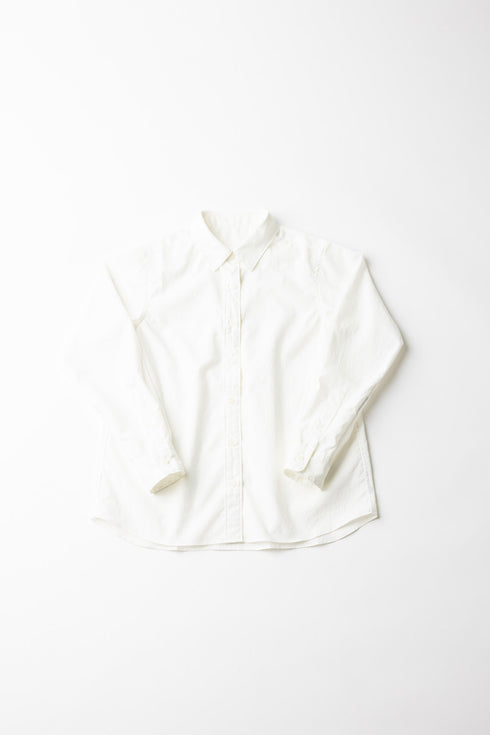 【ARATAME-1232】White / レギュラーカラーシャツ / ウィメンズ Sサイズ【返品/交換不可】