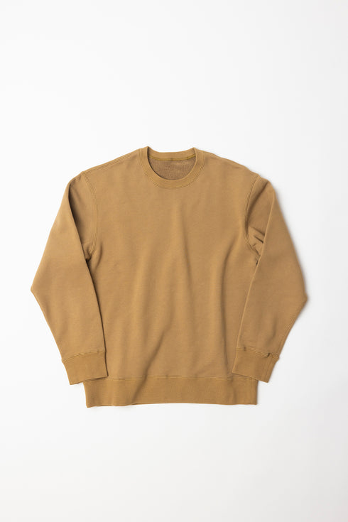 【ARATAME-1365】Beige / ライトヘビースウェットシャツ Lサイズ【返品/交換不可】