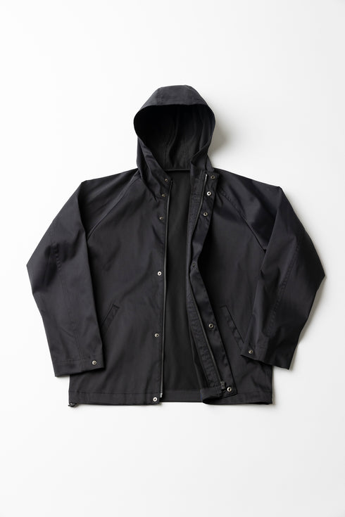 【ARATAME-1278】Black / フードブルゾン Mサイズ【返品/交換不可】