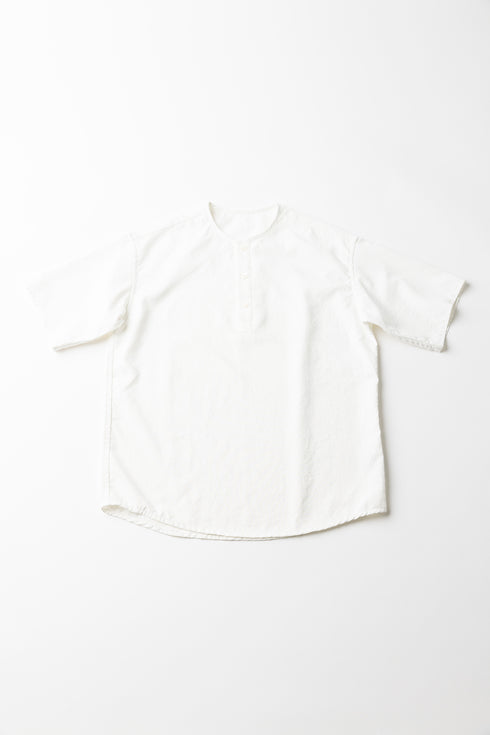 【ARATAME-1213】White / 半袖コージーシャツ 2XLサイズ【返品/交換不可】