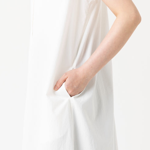 ノースリーブシャツワンピース