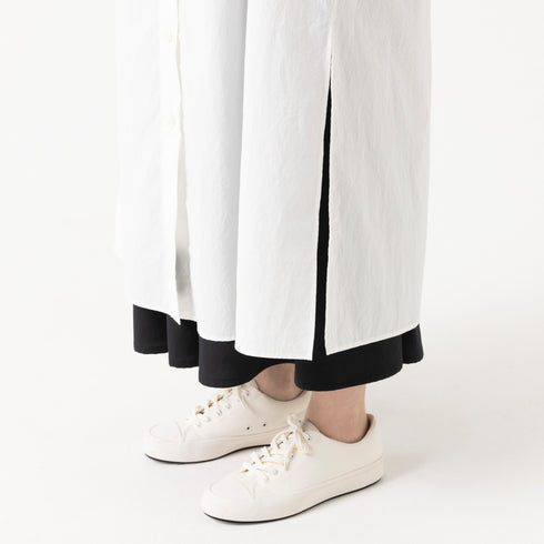 ノースリーブシャツワンピース