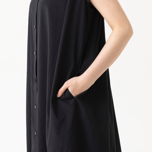 ノースリーブシャツワンピース