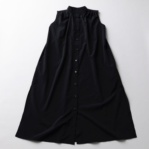 ノースリーブシャツワンピース