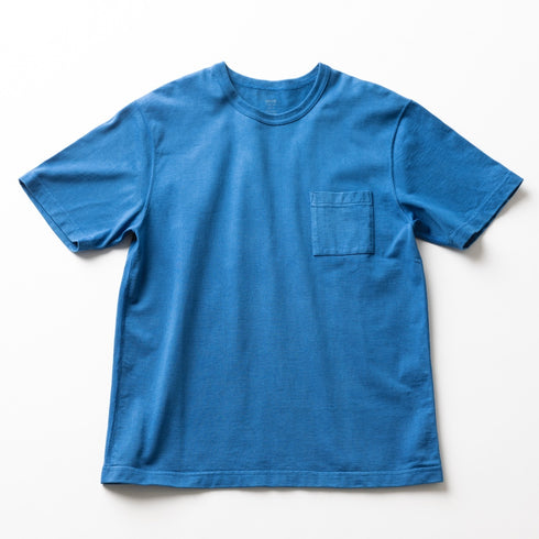 【フリマ商品】藍染ポケットTシャツ【返品不可】