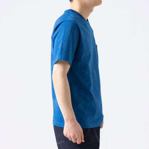 【フリマ商品】藍染ポケットTシャツ【返品不可】