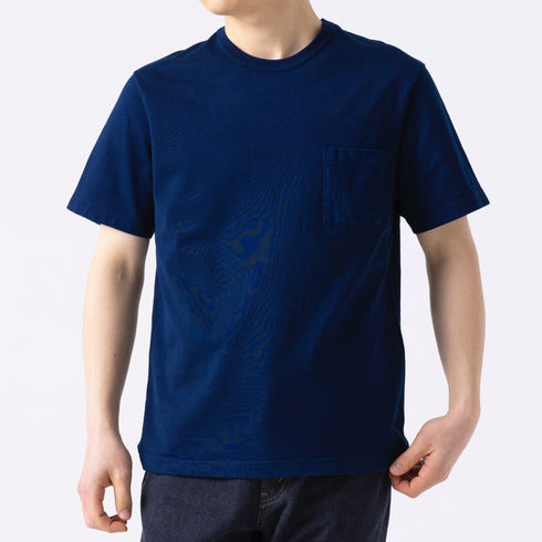 【フリマ商品】藍染ポケットTシャツ【返品不可】