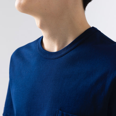 【フリマ商品】藍染ポケットTシャツ【返品不可】