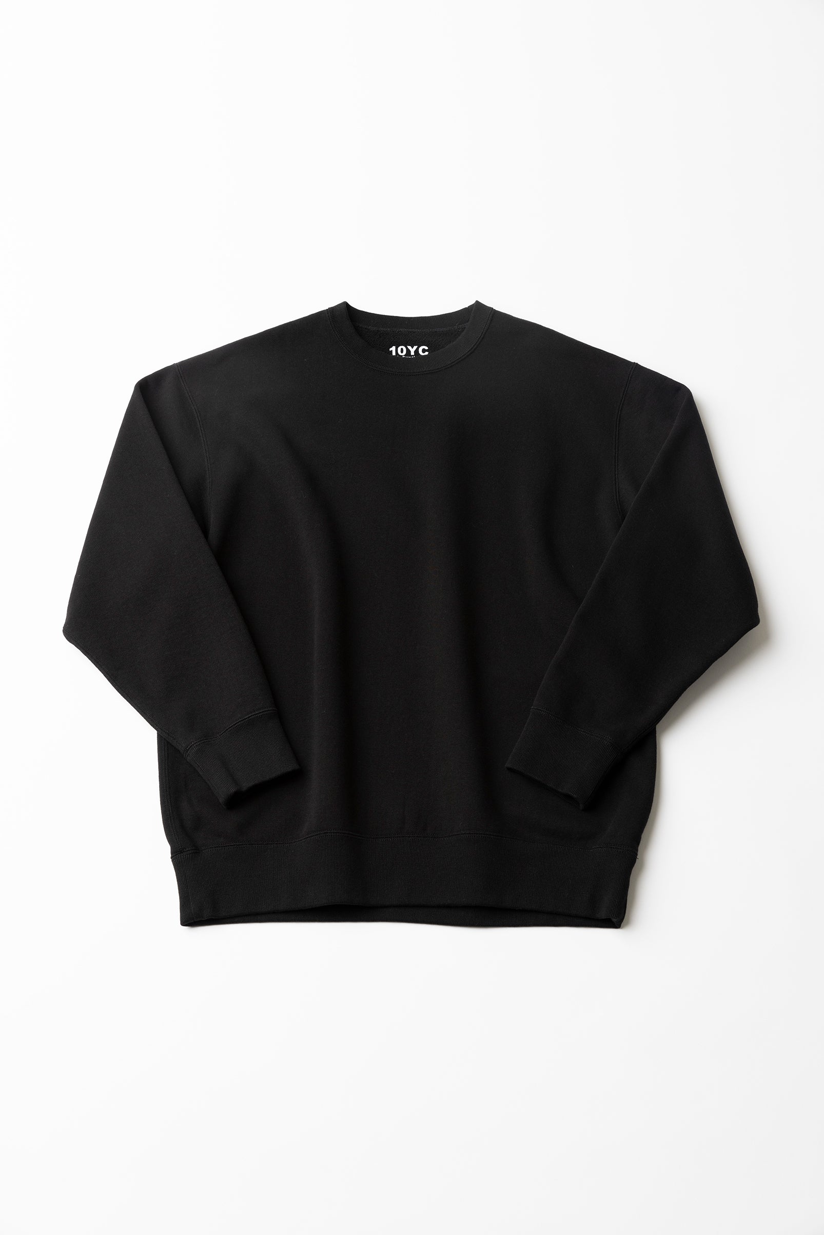 10YC ビッグスウェットシャツ L ブラック ビッグスウェットシャツ – 10YC